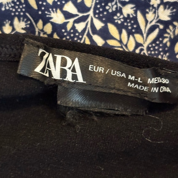 Zara Black Seamless One Piece Bodysuit - Picture 4 of 7